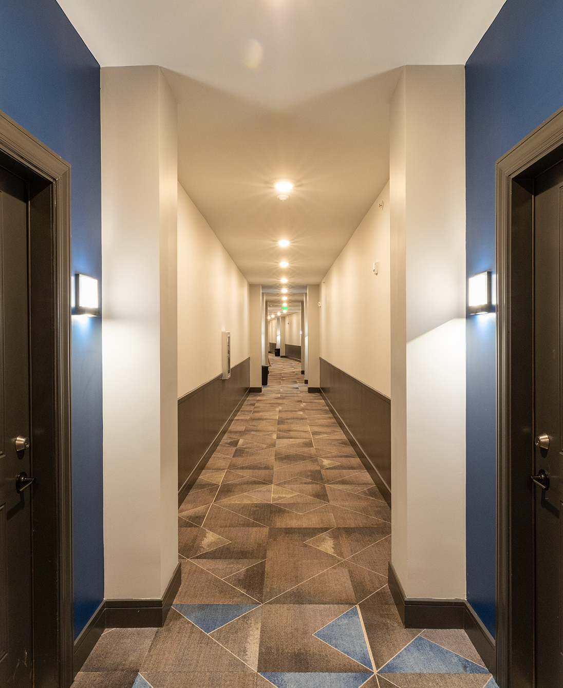 A hallway in a building